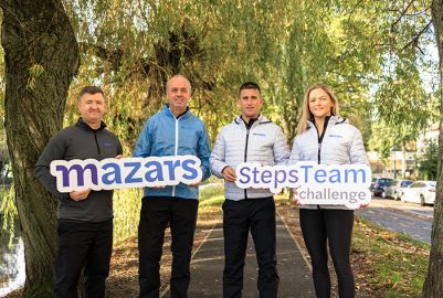 Holmes kick-starts 2023 by taking part in the Mazars Steps Team Challenge