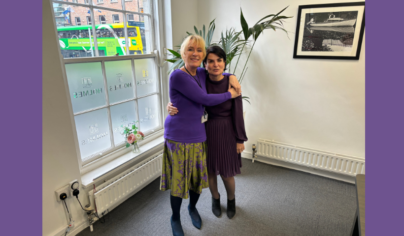 Florica & Karen in the Dublin Office