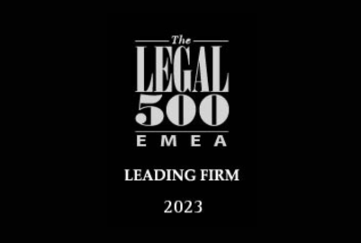 Recognition from Legal 500 EMEA 2023 