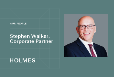 Stephen Walker Announced As Corporate Partner At Holmes
