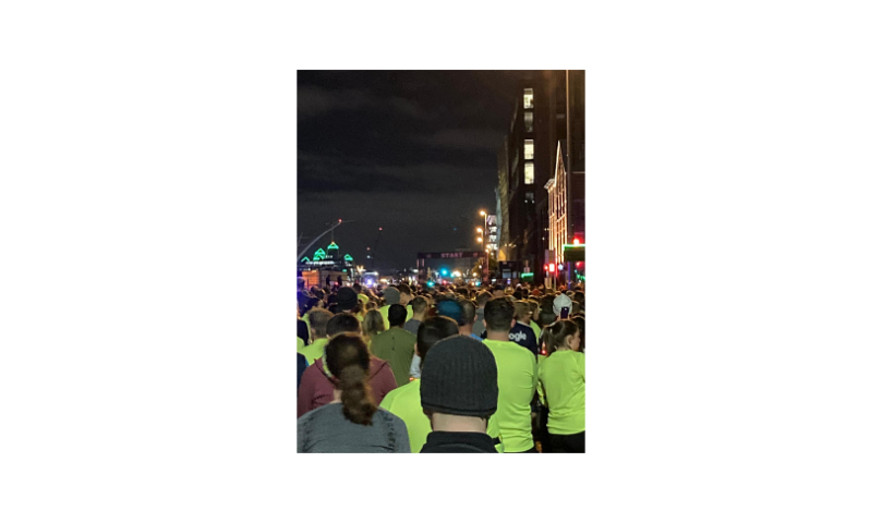 Start line for Run in the Dark, Dublin 