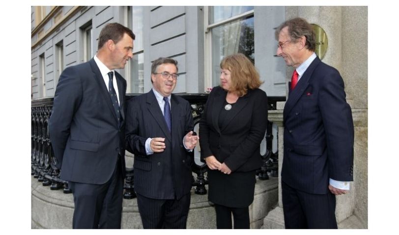 PNLA Conference. Harry Fehily of HOMS, Justice Gerard Hogan, PNLA President Katy Manley and Michael Carrigan of HOMS